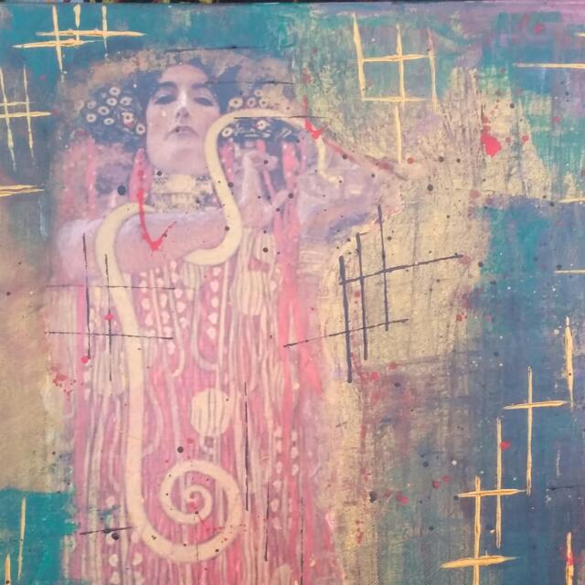 collage hygieia klimt